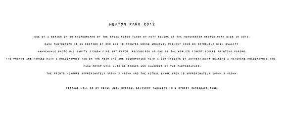 HEATON PARK PRINTS INFO